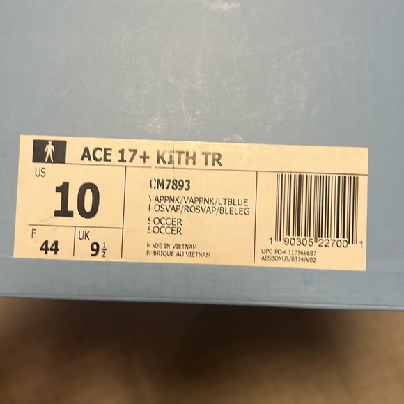 Gently used worn 5 times Sz 10 Kith X Ace Tango 17.1 Pure Control ‘Flamingo Wht’ - Picture 7 of 7